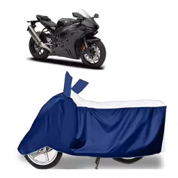 Auto Pearl Two Wheeler Cover for Honda CBR 1000RR - White, Blue-picture-18
