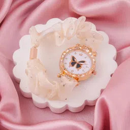 SZN Women Dial & Straps Analogue Watch Zudi Ribbin Cream Av-image-44