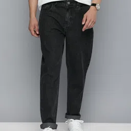 Mast & Harbour Men Carrot Regular Fit Mid-Rise Light Fade Stretchable Jeans image 5