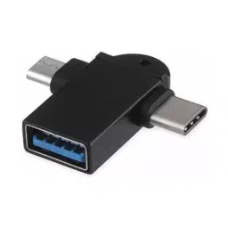 Generic 2 In 1 USB Type C Micro OTG Adapter 2 Connector for Multipurpose Black, 2in1-otg1-picture-18