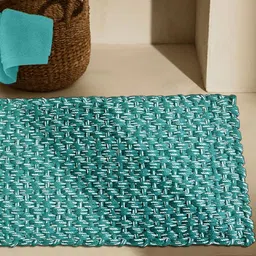 Homzz Green Hand Woven Reversible Polypropylene Floor Doormat image 4