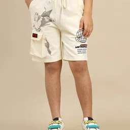Kidsville DC Comics Featuring Superman Printed Shorts - Off White-picture-16