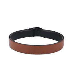 WINSOME DEAL Men Push Pin Closure Textured Formal Belt image 3