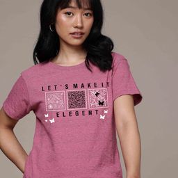 Moda Rapido Women Graphic Printed Round Neck Cotton T-shirt-picture-32