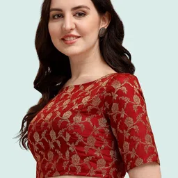 Moda Rapido Woven Design Saree Blouse image 4