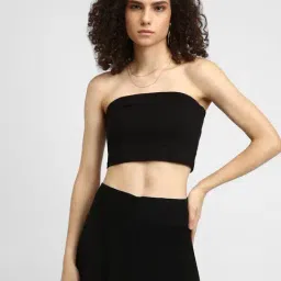 Forever 21 Black Cotton Slim Fit Tube Top-picture-33