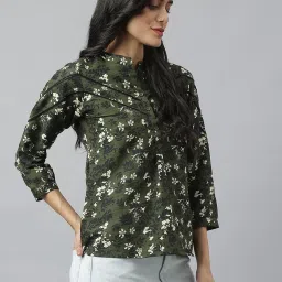 Latin Quarters Green Polyester Regular fit Printed Top image 3