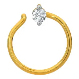 Kisna Diamond & Gold Jewellery 14k Gold & Diamond GracieNosepin for Women-picture-26
