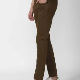 Peter England Jeans Brown Cotton Slim Fit Jeans image 3