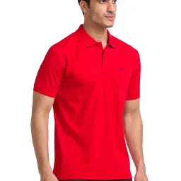 ColorPlus Red Tailored Fit Polo T-Shirt image 3
