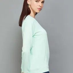 Fame Forever by Lifestyle Green Printed Sweatshirt image 3