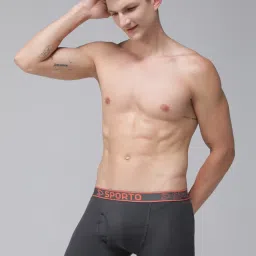 Sporto Multi Cotton Regular fit Solid Trunk (Pack of 3) image 3