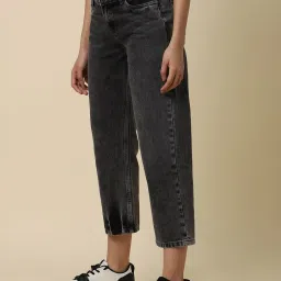 Allen Solly Black Cotton Regular Fit Mid Rise Jeans image 3