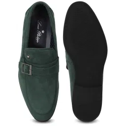 Louis Philippe Men's Green Monk Shoes image 3