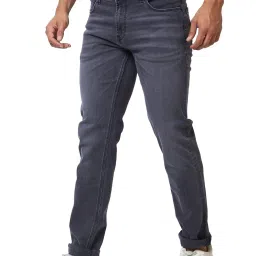 Spykar Grey Cotton Comfort Fit Jeans image 3