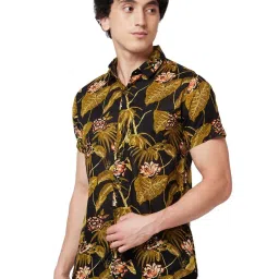 Spykar Khaki Cotton Regular Fit Printed Shirt image 3