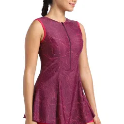 Speedo Maroon Printed Swimwear image 3