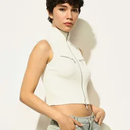 Only White Solid Top image 3