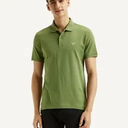 Levi's Green Cotton Slim Fit Polo T-Shirt-image-76