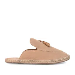 Styli Men's Beige Mule Shoes image 3