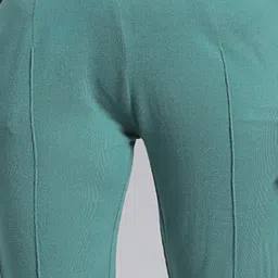 Monte Carlo Green Regular Fit Mid Rise Trousers image 3