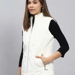 Monte Carlo White Regular Fit Quilted Jacket image 3