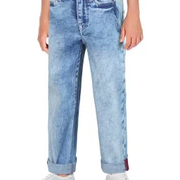 Allen Solly Junior Blue Cotton Slim Fit Jeans image 3