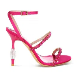 London Rag Women'S Fuchsia Ankle Strap Sandals image 2