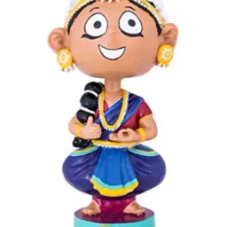 Chumbak Multicolor Poly Resin Takita Tara Bobble Head - Set of 1-picture-22