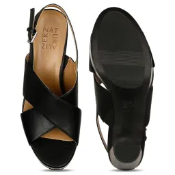 Naturalizer by Bata Women's NYLAH Black Back Strap Sandals image 3
