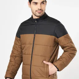 Byford By Pantaloons Brown Regular Fit Quilted Jacket image 3