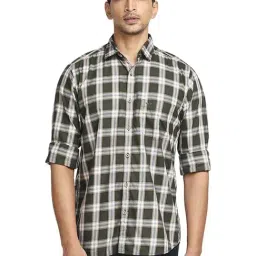 Colorplus Green Tailored Fit Checks Shirt-picture-27