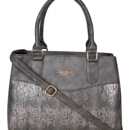 Carlton London Dark Grey Textured Medium Shoulder Handbag-picture-44