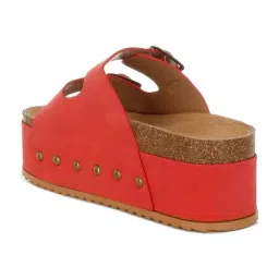 London Rag Women'S Red Casual Sandals image 5