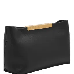 Fossil Penrose Black Solid Small Clutch image 3