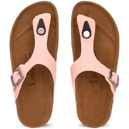 hoversoul Hoversole Women's Tampa Mild Watermelon Cork T-Strap Sandals image 4