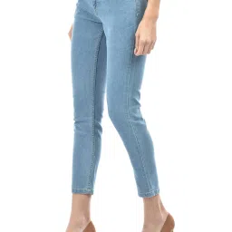 NUMERO UNO Light Blue Denim Slim Fit Mid Rise Jeans image 3