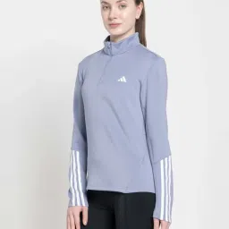 adidas Purple Striped Sports Jacket image 3