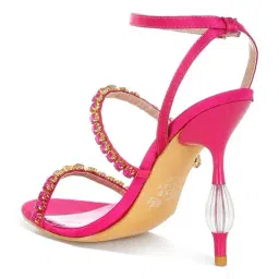 London Rag Women'S Fuchsia Ankle Strap Sandals image 4