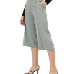 Centrestage Grey Mid Rise Culottes image 3