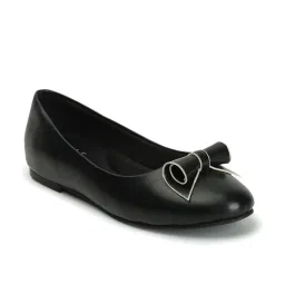 Elle Women's Black Flat Ballets image 3