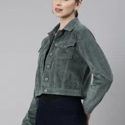 showoffff SHOWOFF Sea Green Regular Fit Tailored Jacket image 3