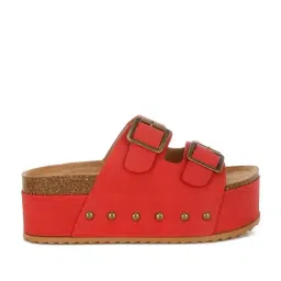 London Rag Women'S Red Casual Sandals image 2