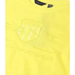 Gant Kids Yellow Logo Print T-Shirt image 3