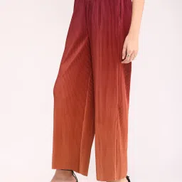 Fablestreet Brown Relaxed Fit Mid Rise Trousers image 3