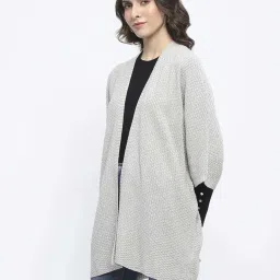 MADAME Grey TexturedShrug image 3