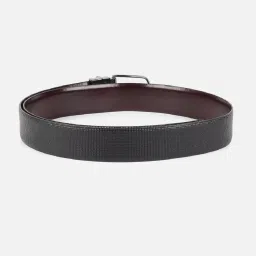 Van Heusen Black Leather Waist Belt for Men image 3