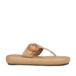 Inc.5 Women's Beige Thong Wedges image 3