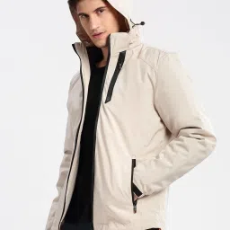 showoffff Showoff Cream Slim Fit Reversible Jacket image 3