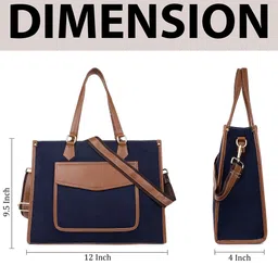 Womanix Colourblocked Structured Tote Bag image 3